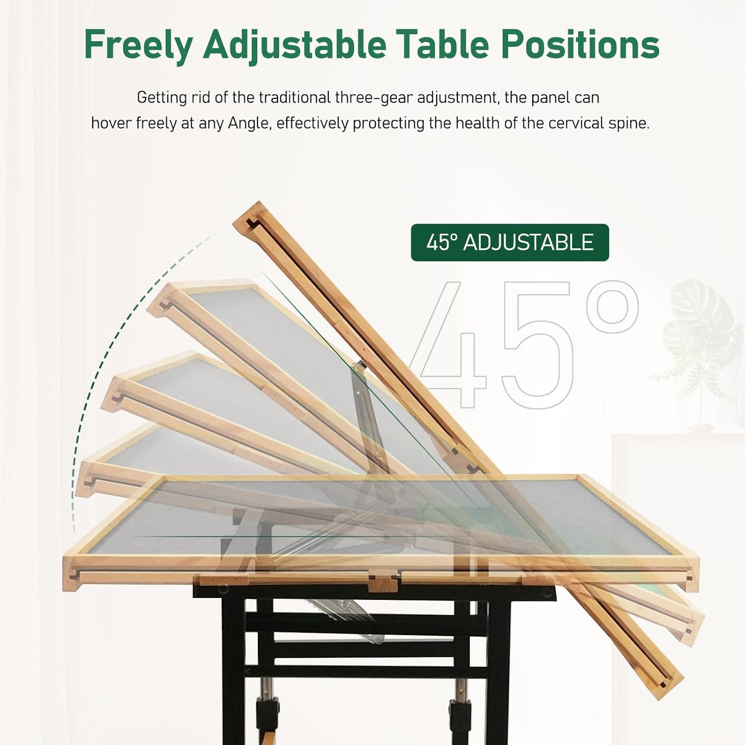imageALL4JIG 1500 Piece Adjustable Jigsaw Puzzle Board for Adults 354quotx264quot MultiFunctional Puzzle Board with 42 Drawers ampamp Protective Cover 45Degree AnyAngle Tilt for Work Exercise ampamp LeisureGrey