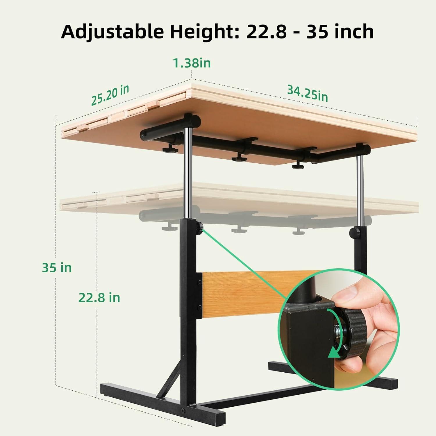 imageALL4JIG 1500 Pieces Puzzle Table for Adults Gifts Wooden Jigsaw Puzzle Table with 4 Drawers Upgraded Stability ampamp Optimized Lightweight Design Puzzles for AdultsWithout Wheels