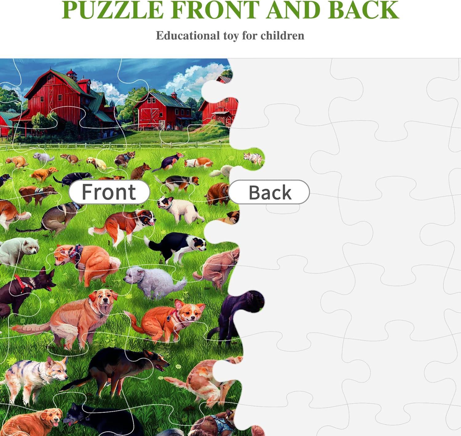 imageALL4JIG 4 in 1 Delicious Food Fun Jigsaw Puzzles for Kids Ages 48 24 Pieces 9quot  6quot Christmas Secret Santa Gift White Elephant Gifts for Girls and Boys Learning EducationalMixing Topics