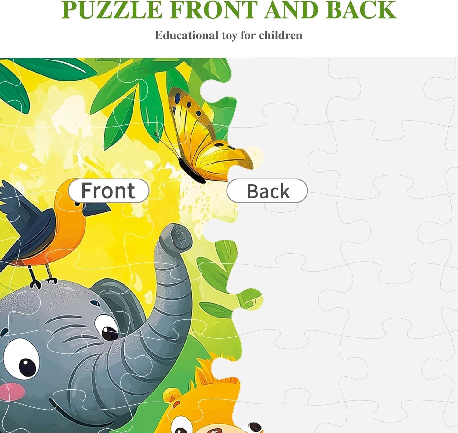 imageALL4JIG 4 in 1 Delicious Food Fun Jigsaw Puzzles for Kids Ages 48 24 Pieces 9quot  6quot Christmas Secret Santa Gift White Elephant Gifts for Girls and Boys Learning EducationalFruit