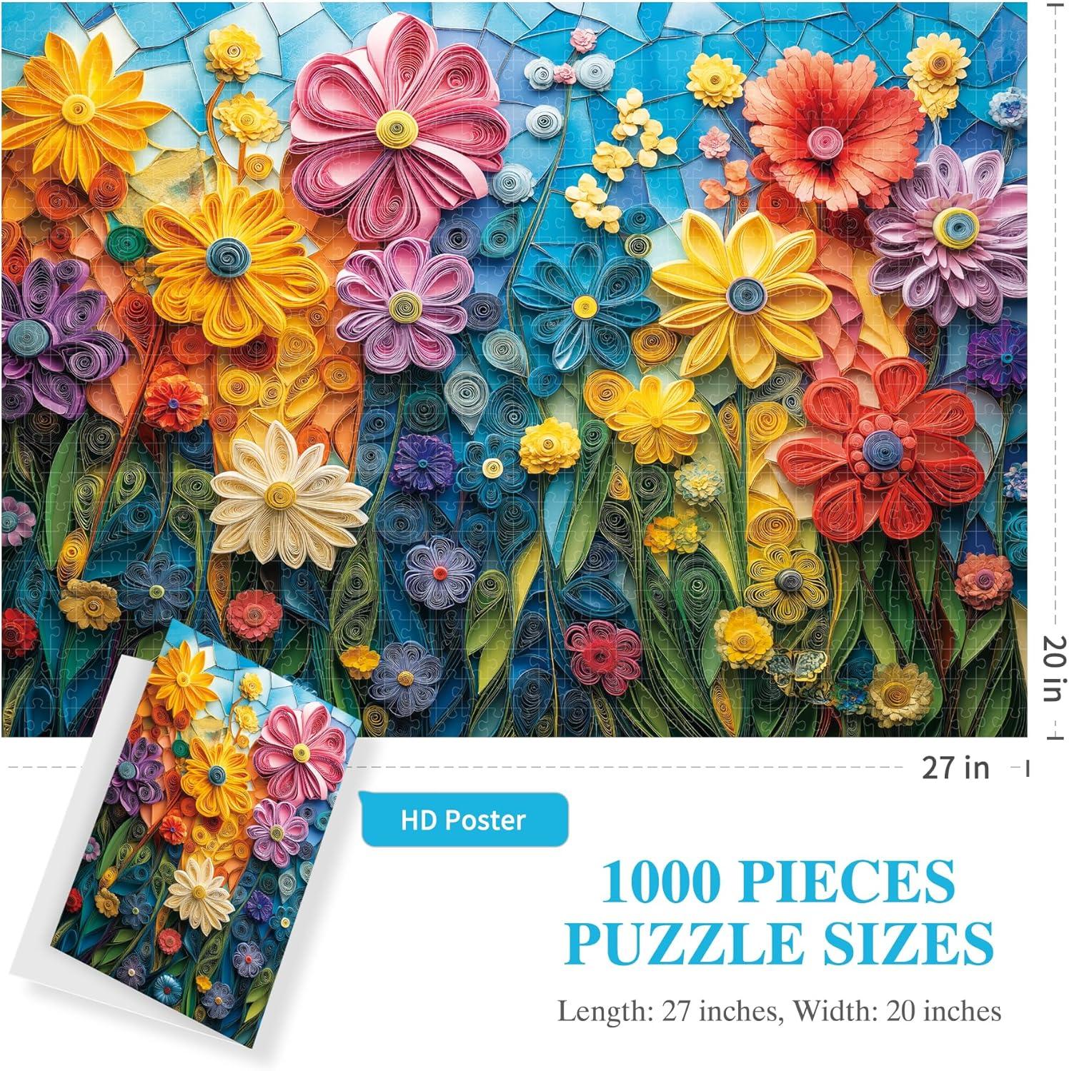 imageALL4JIG Dog Corgi Fun Jigsaw Puzzles for Adults and Kids 1000 Pieces Christmas Secret Santa Gift White Elephant Gifts for Dog Lovers Number Partitioned for Easy SolvingDaisyNew