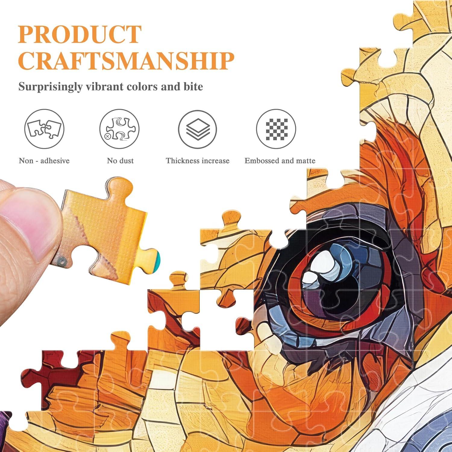 imageALL4JIG Dog Corgi Fun Jigsaw Puzzles for Adults and Kids 1000 Pieces Christmas Secret Santa Gift White Elephant Gifts for Dog Lovers Number Partitioned for Easy SolvingCorgi