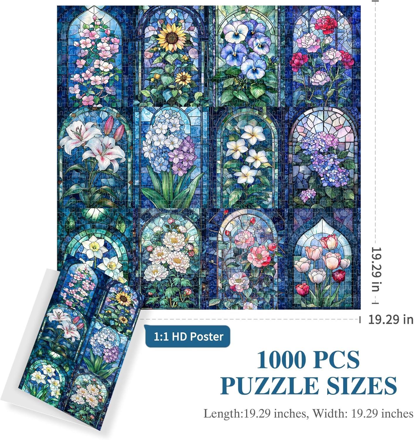 imageALL4JIG Dog Corgi Fun Jigsaw Puzzles for Adults and Kids 1000 Pieces Christmas Secret Santa Gift White Elephant Gifts for Dog Lovers Number Partitioned for Easy SolvingLily