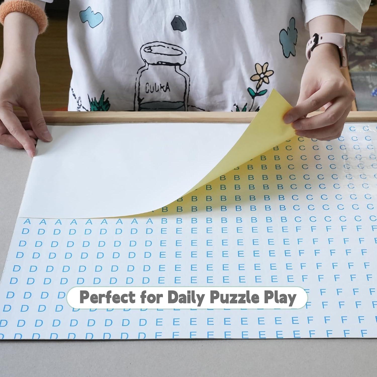 imageALL4JIG Puzzle Saver  24Pack Puzzle Glue Sheets for 10003000 Pieces SelfAdhesive Sticker Sheets Easy to Preserve ampamp Frame Jigsaw Puzzles24PC