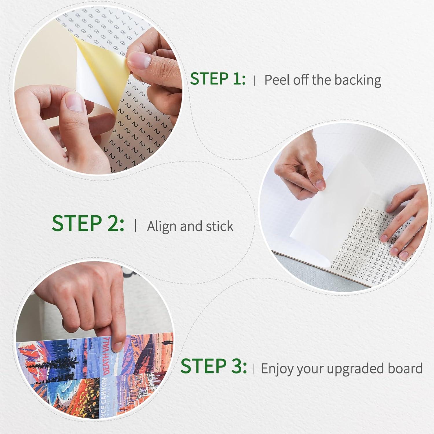 imageALL4JIG Puzzle Saver  24Pack Puzzle Glue Sheets for 10003000 Pieces SelfAdhesive Sticker Sheets Easy to Preserve ampamp Frame Jigsaw Puzzles24PC