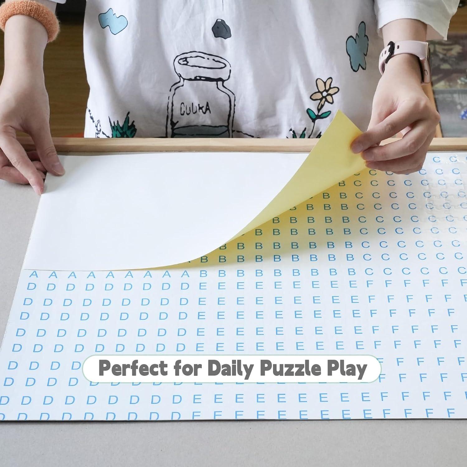 imageALL4JIG Puzzle Saver  24Pack Puzzle Glue Sheets for 10003000 Pieces SelfAdhesive Sticker Sheets Easy to Preserve ampamp Frame Jigsaw Puzzles48PC