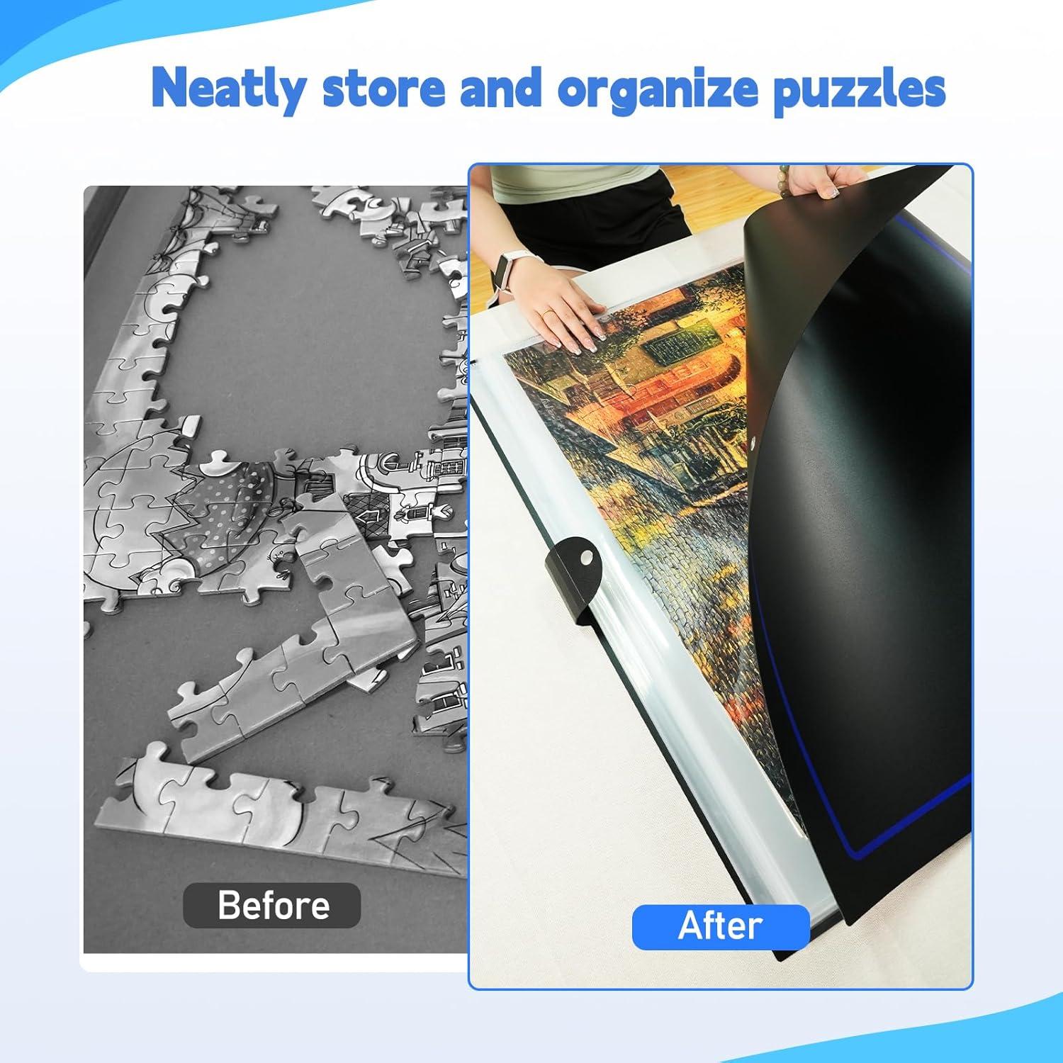 imageALL4JIG Puzzle Storage Folder Keeper for Jigsaw Enthusiasts Puzzle SpaceSaving Organizer Accessories for Adults Holds 20 Puzzles HD Film PocketsLarge