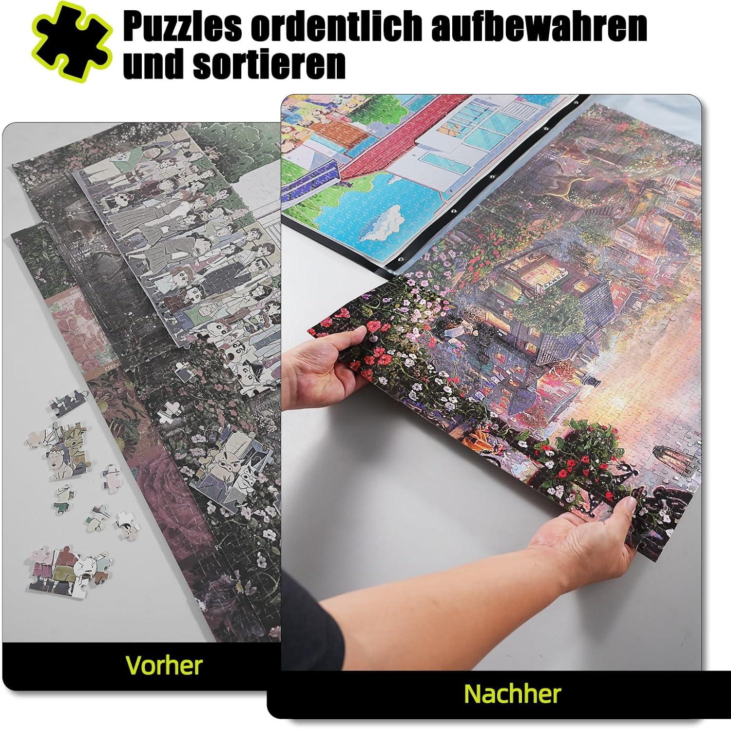 imageALL4JIG Puzzle Storage Folder Keeper for Jigsaw Enthusiasts Puzzle SpaceSaving Organizer Accessories for Adults Holds 20 Puzzles HD Film PocketsMedium