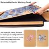 image1500 Pieces Jigsaw Puzzle Board Portable Puzzle Board Jigsaw Puzzle Table Board Puzzle Keeper Puzzle Caddy with Sorting Trays ampamp Detachable BoardNonSlip Surface