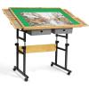 imageALL4JIG 1500 Piece Adjustable Jigsaw Puzzle Board for Adults 354quotx264quot MultiFunctional Puzzle Board with 42 Drawers ampamp Protective Cover 45Degree AnyAngle Tilt for Work Exercise ampamp LeisureGreen