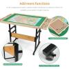 imageALL4JIG 1500 Pieces 360Rotating Puzzle Table for Adults Gifts Wooden Jigsaw Puzzle Table with 4 Drawers ampamp Cover Vertical Placement OptionMedium