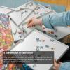 imageALL4JIG 1500 Pieces Lightweight Rotating Plastic Puzzle Board with 6 Sliding Drawers and Protective Cover 360 Lazy Susan Design 3425quotx2638quot Portable Spinning Puzzle Table for Adults Ideal Gift