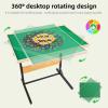 imageALL4JIG 2000 Piece Jigsaw Puzzle Table with LegsWooden Jigsaw Puzzle Table with 4 Drawers ampamp Cover360Rotating for Easy AccessAdjustable Angle ampamp Height AdjustmentWithout Wheels
