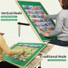 imageALL4JIG 2000 Piece Jigsaw Puzzle Table with LegsWooden Jigsaw Puzzle Table with 4 Drawers ampamp Cover360Rotating for Easy AccessAdjustable Angle ampamp Height AdjustmentWithout Wheels