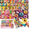 imageALL4JIG 4 in 1 Delicious Food Fun Jigsaw Puzzles for Kids Ages 48 24 Pieces 9quot  6quot Christmas Secret Santa Gift White Elephant Gifts for Girls and Boys Learning EducationalDelicious Food
