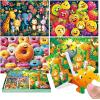 imageALL4JIG 4 in 1 Delicious Food Fun Jigsaw Puzzles for Kids Ages 48 24 Pieces 9quot  6quot Christmas Secret Santa Gift White Elephant Gifts for Girls and Boys Learning EducationalFruit