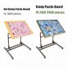 imageALL4JIG Adjustable Wooden Jigsaw Puzzle Table with Wheels Fits 5002000 Piece Puzzles Puzzle Board Not Included