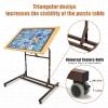 imageALL4JIG Adjustable Wooden Jigsaw Puzzle Table with Wheels Fits 5002000 Piece Puzzles Puzzle Board Not Included
