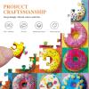 imageALL4JIG Butterfly Fun Jigsaw Puzzles for Adults and Kids 500 Pieces 197quot x 197quot Christmas Secret Santa Gift White Elephant Gifts Number Partitioned for Easy SolvingDoughnut