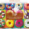 imageALL4JIG Butterfly Fun Jigsaw Puzzles for Adults and Kids 500 Pieces 197quot x 197quot Christmas Secret Santa Gift White Elephant Gifts Number Partitioned for Easy SolvingDoughnut