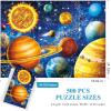 imageALL4JIG Butterfly Fun Jigsaw Puzzles for Adults and Kids 500 Pieces 197quot x 197quot Christmas Secret Santa Gift White Elephant Gifts Number Partitioned for Easy SolvingSolar System
