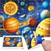 imageALL4JIG Butterfly Fun Jigsaw Puzzles for Adults and Kids 500 Pieces 197quot x 197quot Christmas Secret Santa Gift White Elephant Gifts Number Partitioned for Easy SolvingSolar System