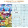 imageALL4JIG Butterfly Fun Jigsaw Puzzles for Adults and Kids 500 Pieces 197quot x 197quot Christmas Secret Santa Gift White Elephant Gifts Number Partitioned for Easy SolvingHarbor
