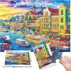 imageALL4JIG Butterfly Fun Jigsaw Puzzles for Adults and Kids 500 Pieces 197quot x 197quot Christmas Secret Santa Gift White Elephant Gifts Number Partitioned for Easy SolvingHarbor