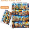 imageALL4JIG Dog Corgi Fun Jigsaw Puzzles for Adults and Kids 1000 Pieces Christmas Secret Santa Gift White Elephant Gifts for Dog Lovers Number Partitioned for Easy SolvingBuilding