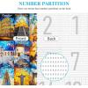 imageALL4JIG Dog Corgi Fun Jigsaw Puzzles for Adults and Kids 1000 Pieces Christmas Secret Santa Gift White Elephant Gifts for Dog Lovers Number Partitioned for Easy SolvingWorld Landmark