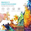 imageALL4JIG Dog Corgi Fun Jigsaw Puzzles for Adults and Kids 1000 Pieces Christmas Secret Santa Gift White Elephant Gifts for Dog Lovers Number Partitioned for Easy SolvingWorld Landmark