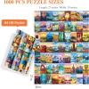 imageALL4JIG Dog Corgi Fun Jigsaw Puzzles for Adults and Kids 1000 Pieces Christmas Secret Santa Gift White Elephant Gifts for Dog Lovers Number Partitioned for Easy SolvingNational Park  B