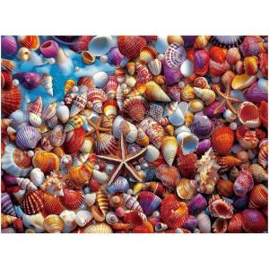 imageALL4JIG Dog Corgi Fun Jigsaw Puzzles for Adults and Kids 1000 Pieces Christmas Secret Santa Gift White Elephant Gifts for Dog Lovers Number Partitioned for Easy SolvingBeach Shell