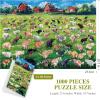 imageALL4JIG Dog Fun Jigsaw Puzzles for Kids 1000 Pieces Christmas Secret Santa Gift White Elephant Gifts for Dog Lovers Number Partitioned for Easy Solving