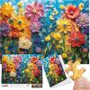 imageALL4JIG Flowers Fun Jigsaw Puzzles for Adults and Kids 1000 Pieces Christmas Secret Santa Gift White Elephant Gifts for Dog Lovers Number Partitioned for Easy Solving