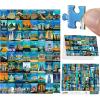 imageALL4JIG Iconic Landmarks Fun Jigsaw Puzzles for Adults and Kids 1000 Pieces Christmas Secret Santa Gift White Elephant Gifts Number Partitioned for Easy Solving
