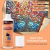 imageALL4JIG Jigsaw Puzzle Glue Clear 300ML with Scraper ClearDrying Puzzle Saver for Finished Puzzles Smooth Even Application Protective Gloss Finish