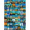 imageALL4JIG Iconic Landmarks Fun Jigsaw Puzzles for Adults and Kids 1000 Pieces Christmas Secret Santa Gift White Elephant Gifts Number Partitioned for Easy Solving
